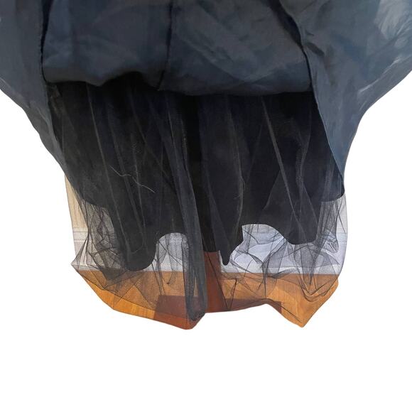 Laundry by Shelli Segal 100% Silk Lined Tulle Embroidered Dress Sz 6 - Picture 6 of 7